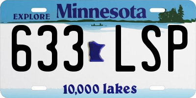 MN license plate 633LSP
