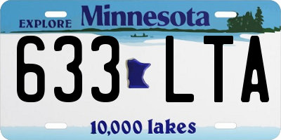 MN license plate 633LTA