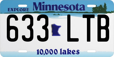 MN license plate 633LTB