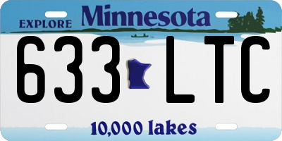 MN license plate 633LTC