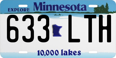 MN license plate 633LTH