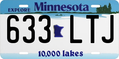 MN license plate 633LTJ