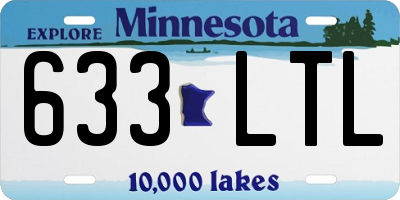 MN license plate 633LTL
