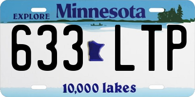 MN license plate 633LTP