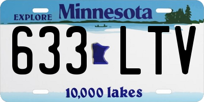 MN license plate 633LTV