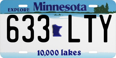 MN license plate 633LTY