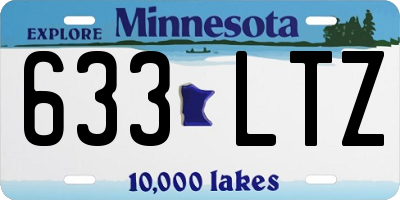 MN license plate 633LTZ