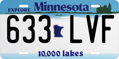 MN license plate 633LVF