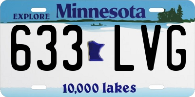 MN license plate 633LVG