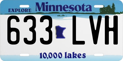 MN license plate 633LVH