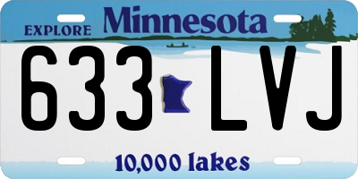 MN license plate 633LVJ