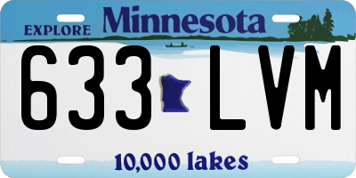 MN license plate 633LVM