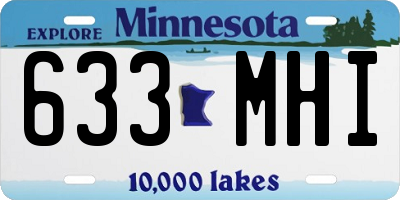 MN license plate 633MHI