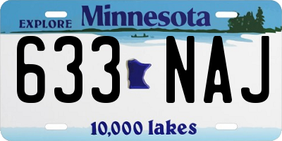 MN license plate 633NAJ