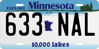 MN license plate 633NAL