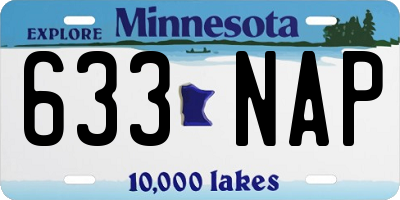 MN license plate 633NAP