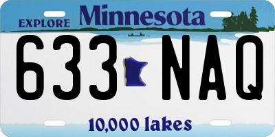 MN license plate 633NAQ