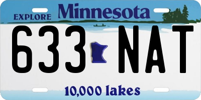 MN license plate 633NAT
