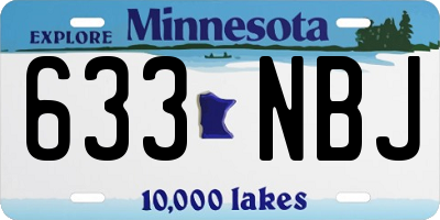 MN license plate 633NBJ