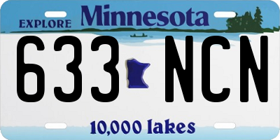 MN license plate 633NCN