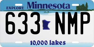 MN license plate 633NMP