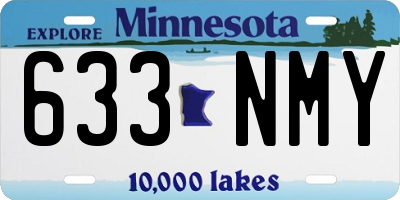 MN license plate 633NMY