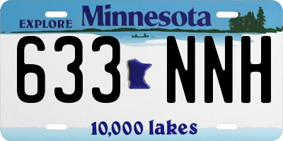MN license plate 633NNH