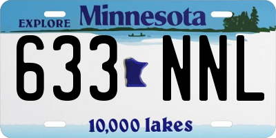 MN license plate 633NNL