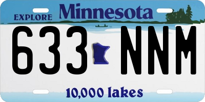 MN license plate 633NNM