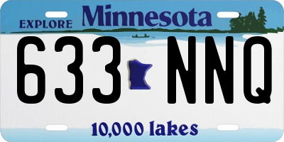 MN license plate 633NNQ