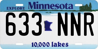 MN license plate 633NNR