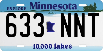 MN license plate 633NNT