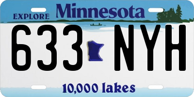 MN license plate 633NYH