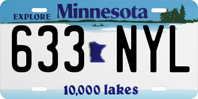 MN license plate 633NYL