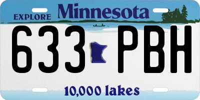 MN license plate 633PBH