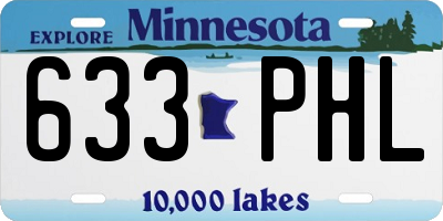 MN license plate 633PHL