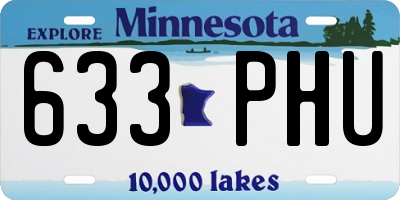 MN license plate 633PHU