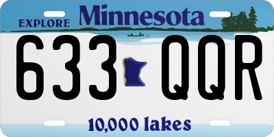 MN license plate 633QQR