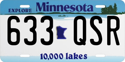 MN license plate 633QSR