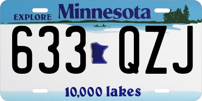 MN license plate 633QZJ