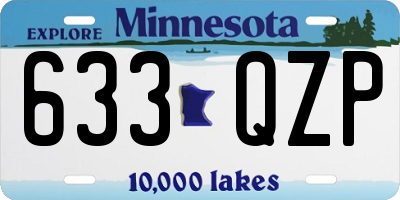 MN license plate 633QZP