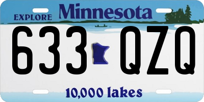 MN license plate 633QZQ