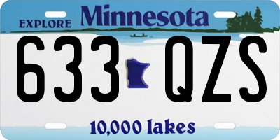 MN license plate 633QZS