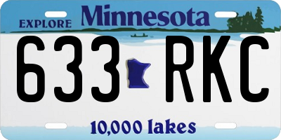 MN license plate 633RKC