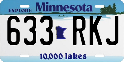 MN license plate 633RKJ