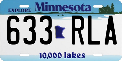 MN license plate 633RLA