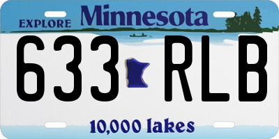 MN license plate 633RLB