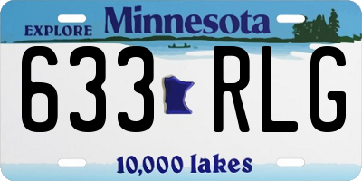 MN license plate 633RLG