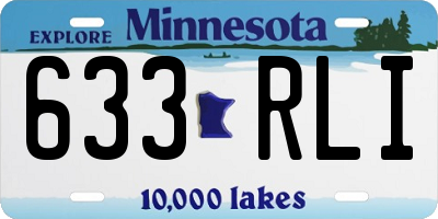 MN license plate 633RLI