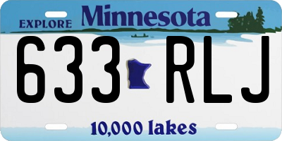 MN license plate 633RLJ